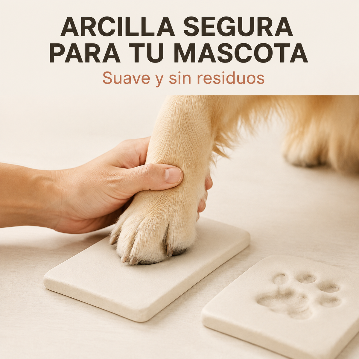 Marco de Huellas para Mascotas con Arcilla