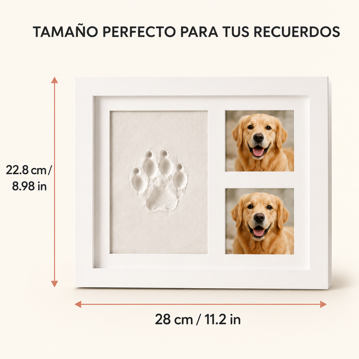 Marco de Huellas para Mascotas con Arcilla